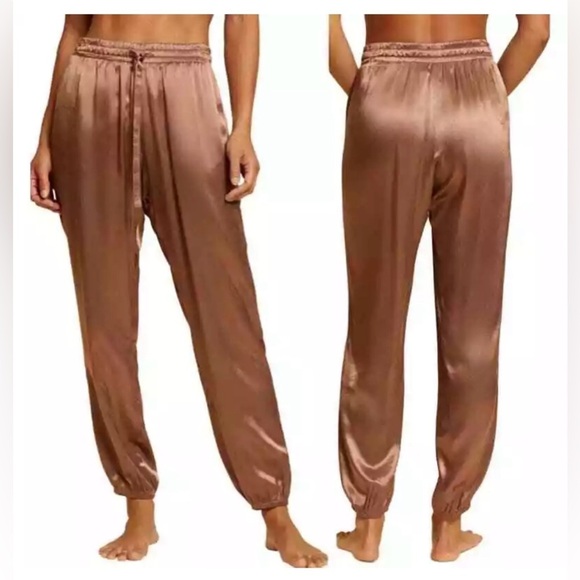 NATION LTD Del Ray Pull On High Rise Dressed Up Lounge Pant Sahara Womens Size S - Picture 1 of 12